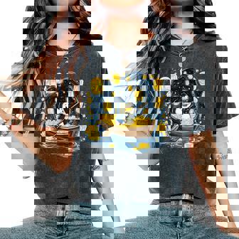 Penguin Gold Rush Adventure Delight Women's Oversized Comfort Colors T-Shirt | Mazezy