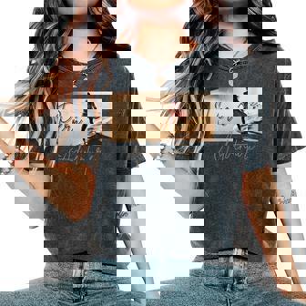 PERU Adventure Sandboarding Desert Sport Women's Oversized Comfort Colors T-Shirt | Mazezy