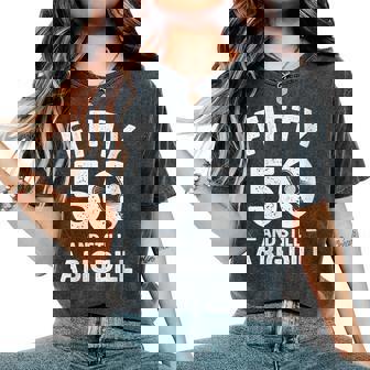 Pickleball 50th Birthday 50 Years Old Still A Big Dill Women's Oversized Comfort Colors T-Shirt | Mazezy