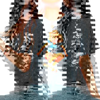 Pinup Girl スケートボード レディースオーバーサイズコンフォートTシャツ - Kawaiitshirt