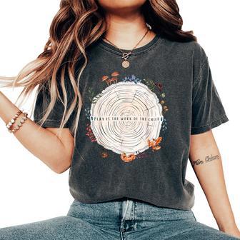 Play Is The Work Of The Child Montessori Teacher Nature Women's Oversized Comfort T-Shirt - Thegiftio