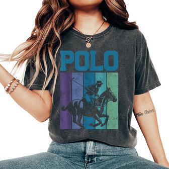 Polo Horse Polo Player Horseback Riding Equestrian Sport Women's Oversized Comfort T-Shirt - Thegiftio