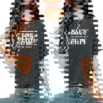 Princess Security Matching Boys Dad Mom Vintage Birthday Women's Oversized Comfort T-Shirt - Thegiftio