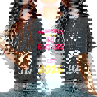 Promoted To Big Sister 2026 I'm Going To Be Big Sister 2026 Women's Oversized Comfort T-Shirt - Seseable