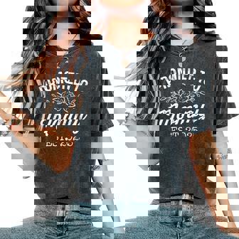 Promoted To Mommy Est 2025 Mom To Be First Time Mama Women's Oversized Comfort T-Shirt - Monsterry