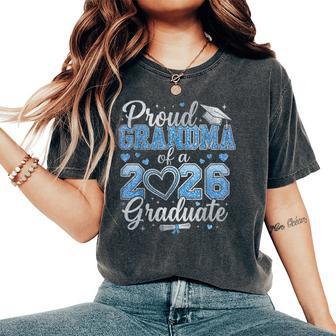 Proud Grandma Of A Class Of 2026 Graduate Senior Graduation Women's Oversized Comfort T-Shirt - Thegiftio UK