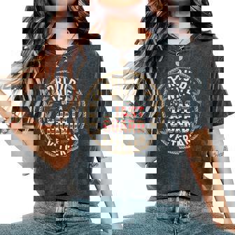 Proud Wife Of Coast Guard Veteran Patriotic Women's Oversized Comfort Colors T-Shirt | Mazezy