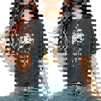 Randonneurs Randonnée Pédestreacances À Pied Forêt Randonn T-shirt oversize confortable pour femme - Cadeauxyz