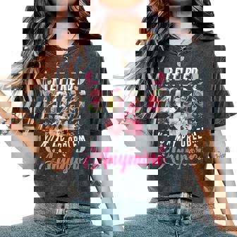 Retired 2026 Retirement For 2026 Floral Women's Oversized Comfort T-Shirt | Seseable CA