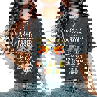 Retired Psychology Teacher Class Of 2026 Retirement School Women's Oversized Comfort Colors T-Shirt | Mazezy