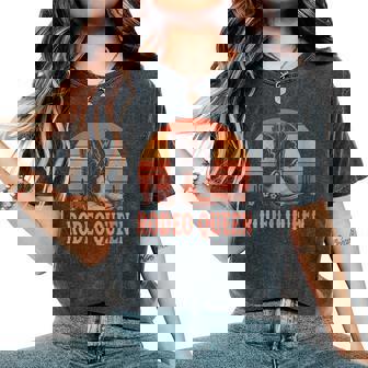 Rodeo Queen Western Country Girls Boots Cowgirl Women's Oversized Comfort Colors T-Shirt | Mazezy