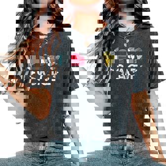 Sage Personalized Dog Name Pet Lover Women's Oversized Comfort Colors T-Shirt | Mazezy