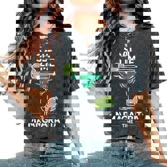Salt And Lime Margarita Enthusiasts Chill Vibes Summer Party Women's Oversized Comfort Colors T-Shirt | Mazezy
