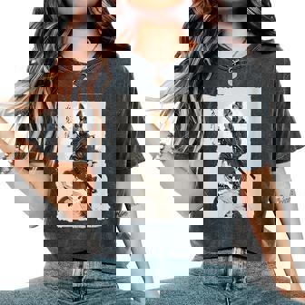 Samurai German Shepherd Dog Lover Vintage Graphic Women's Oversized Comfort Colors T-Shirt | Mazezy