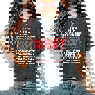 I Have Selective Hearing Sarcastic Dad Grandpa Joke Women's Oversized Comfort T-Shirt - Thegiftio