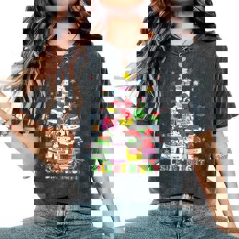 Silent Night Icu Nurse Christmas Merry Christmas Women's Oversized Comfort T-Shirt | Seseable CA