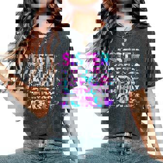 Sister Of The K-Pop Birthday Girls Korean Music Women's Oversized Comfort T-Shirt - Monsterry