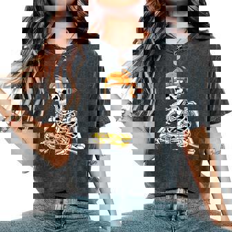 Skeleton Gamer Skull Controller Headset Gaming Women's Oversized Comfort Colors T-Shirt | Mazezy