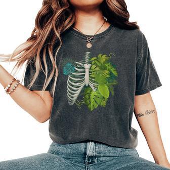Skeleton Plant Body For Gardener Plant Lover Women Women's Oversized Comfort T-Shirt - Thegiftio UK
