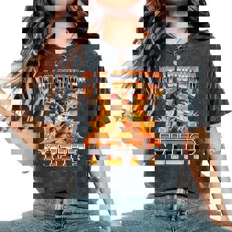 Is It Snowing Yet Snowmobile Snowmobiling 90s Bootleg Style Women's Oversized Comfort Colors T-Shirt | Mazezy