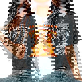 Snowmobile Snowmobiling 90s Bootleg Style Women's Oversized Comfort Colors T-Shirt | Mazezy