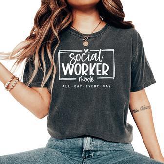 Social Worker Social Work Life Girls Women's Oversized Comfort T-Shirt - Thegiftio UK