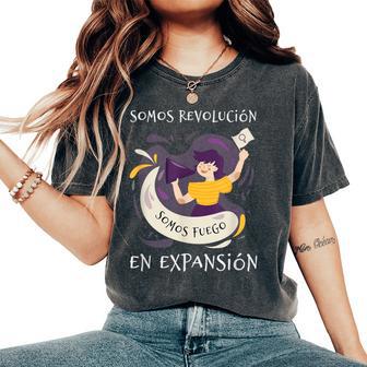 Somos Revolucionomos Fuego 8 Marzo Día De La 8M Femi Camiseta extragrande cómoda para mujer - Regaloses