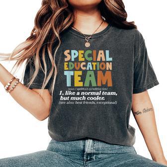 Special Education Team Definition Sped Teacher Inspirational Women's Oversized Comfort T-Shirt - Thegiftio UK