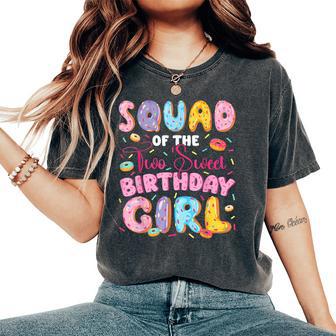 Squad Of The Two Sweet 2Nd Birthday Girl Donut Lover Women's Oversized Comfort T-Shirt - Thegiftio UK
