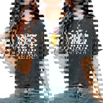 State Testing Test Day Rock The Staar Teacher Student Women's Oversized Comfort T-Shirt | Seseable UK