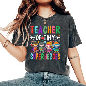 Teacher Of Tiny Superheroes Women's Oversized Comfort T-Shirt - Thegiftio UK