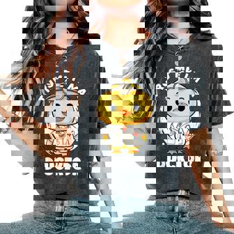 Trust Me I'm A Ducktor Duck Nurse 小児科医 レディースオーバーサイズコンフォートTシャツ - Kawaiitshirt