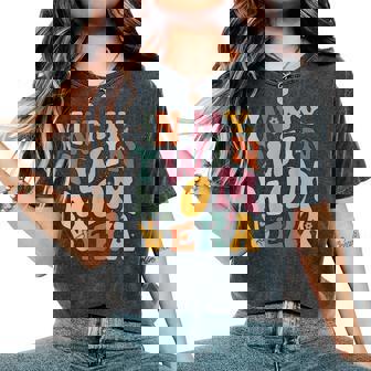 In My Twin Mom Era Mama Pregnancy Announcement Women's Oversized Comfort T-Shirt - Thegiftio