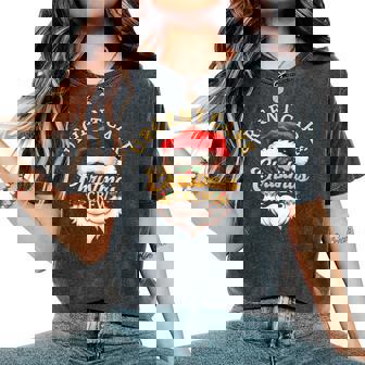 Urgent Care Er Doctor & Nurse Christmas Crew Santa Holiday Women's Oversized Comfort T-Shirt | Seseable CA