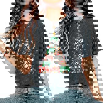 Video Game Controller Christmas Tree Gamer Boy Girl Women's Oversized Comfort T-Shirt | Mazezy