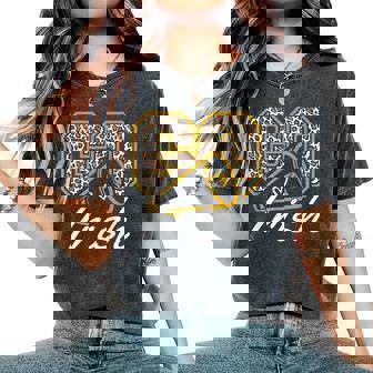 Vintage Go Cheer Irish School Spirit For Women Girls Moms Women's Oversized Comfort Colors T-Shirt | Mazezy