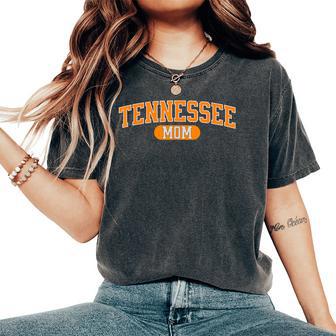 Vintage Tennessee Mom Bold Retro Varsity Lettering Women's Oversized Comfort T-Shirt - Thegiftio UK