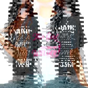 Welder Wife Welder Girlfriend Women Birthday Tank Top Women's Oversized Comfort Colors T-Shirt | Mazezy