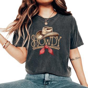 Western Country Howdy Rodeo Riding Cowboy & Cowgirl Donna T-shirt comoda oversize da donna - Novitaregali