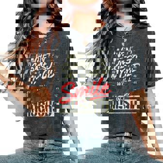 When It Comes To My Child I Will Smile In My Hot Mother Women's Oversized Comfort T-Shirt | Seseable CA