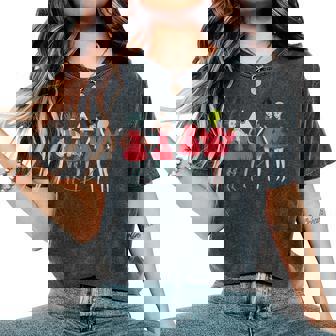 Whimsical Jump Rope Dream – Surreal Character Art Women's Oversized Comfort Colors T-Shirt | Mazezy