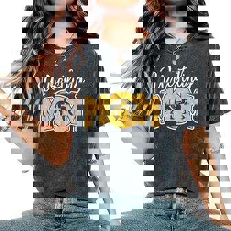 Wrestling Mom Wrestle Wrestler Parent Mother Mama Women's Oversized Comfort T-Shirt - Thegiftio