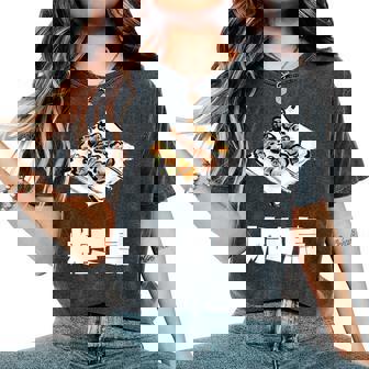 Yakitori 焼き鳥、Grilled Chicken Japanese Food レディースオーバーサイズコンフォートTシャツ - Kawaiitshirt