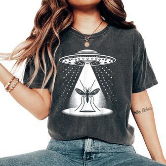 Zanzara Papà Mamma Amante Divertente Ufo Alieno T-shirt comoda oversize da donna - Novitaregali
