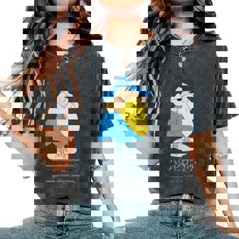 【映画】クレヨンしんちゃん 謎メキ！花の天カス学園 ハシビロコウ風間くん レディースオーバーサイズコンフォートTシャツ - Kawaiitshirt