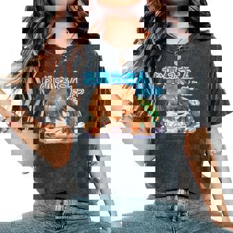 ひなビタスタンプ まり花04「お休みさんだよっ」 レディースオーバーサイズコンフォートTシャツ - Kawaiitshirt