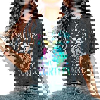 カメが大好きなただの女の子 かわいいパステルカメ レディースオーバーサイズコンフォートTシャツ - Kawaiitshirt