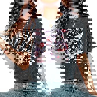 クラシックな桜柄の繊細なピンクの花びら。 レディースオーバーサイズコンフォートTシャツ - Kawaiitshirt