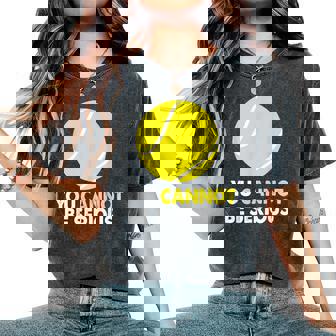 テニス ユーモア You Cannot Beerious ラケット スポーツ レディースオーバーサイズコンフォートTシャツ - Kawaiitshirt