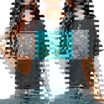 ヴィンセント・ファン・ゴッホ、アーモンドの花 レディースオーバーサイズコンフォートTシャツ - Kawaiitshirt